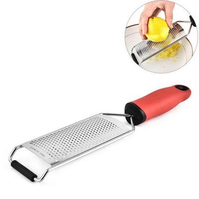 Cheese Grater Stainless Steel Cheese Slicer Lemon Grater with Protective Cover