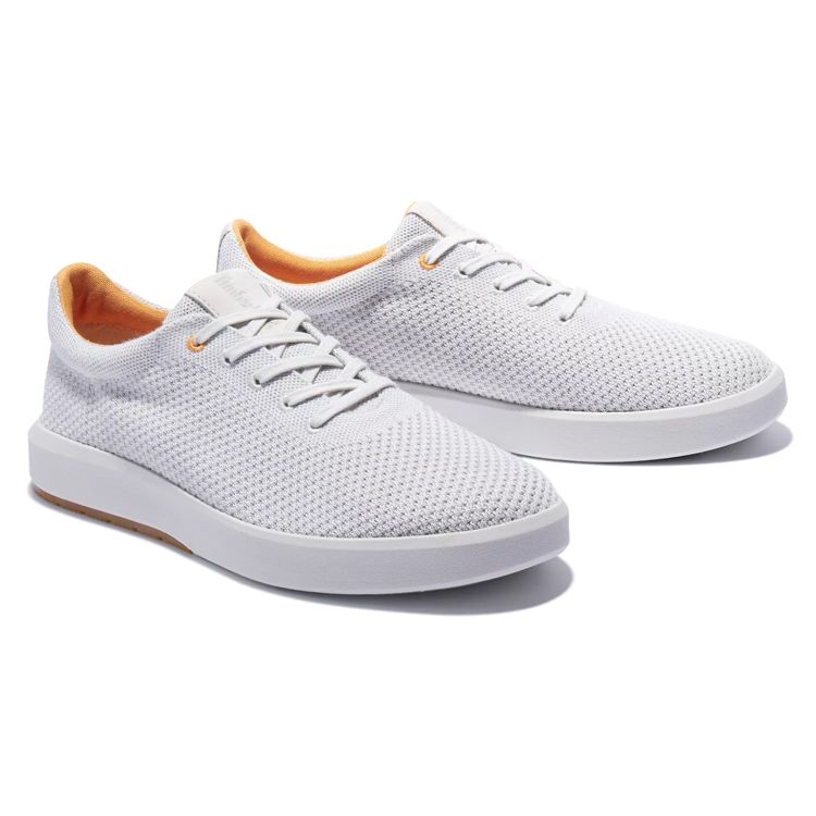 Timberland Men's Truecloud EK+ Oxford White Knit Sneaker A2DG7