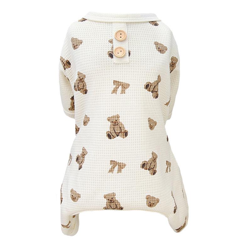 Pet cat dog clothes four-legged clothes anti-hair loss small dog spring and summer thin vest