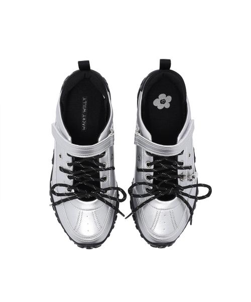 [WACKY WILLY] Kite Mary Jane Sneakers Silver [Shipped from Korea] 100% Authentic