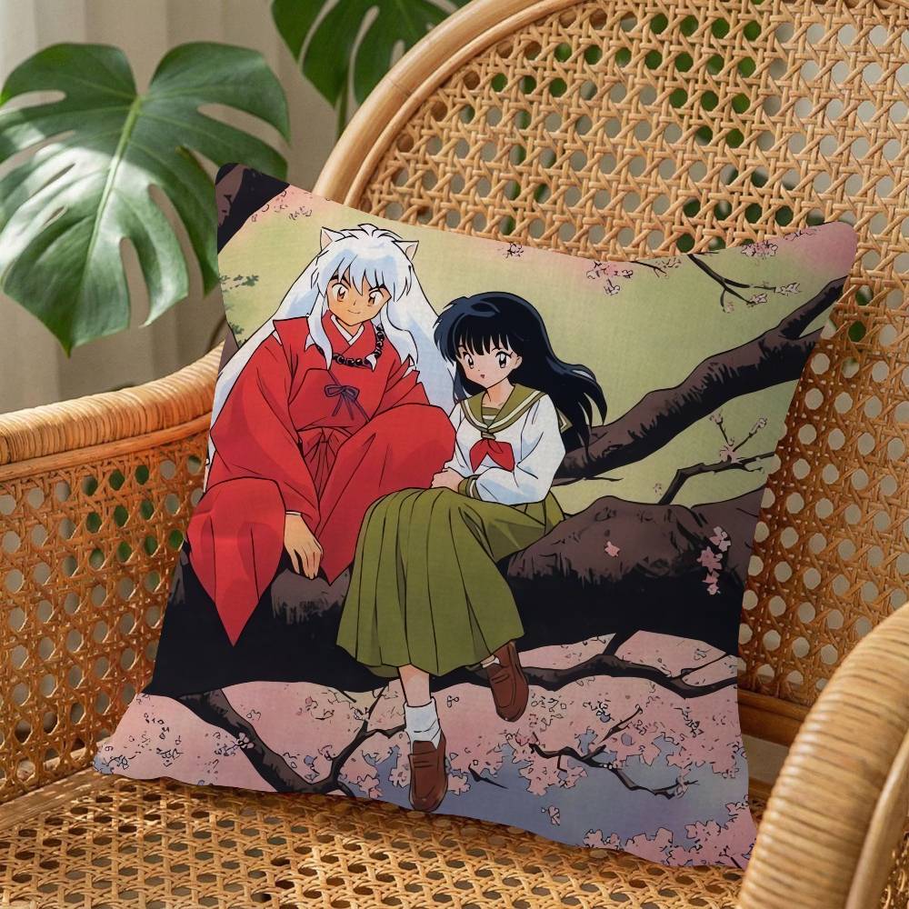 Japanese Anime Inuyasha Pillowcase Toon Gift Cushion Cover Bedroom Home Sofa Chair Seat Decor Pillow Case