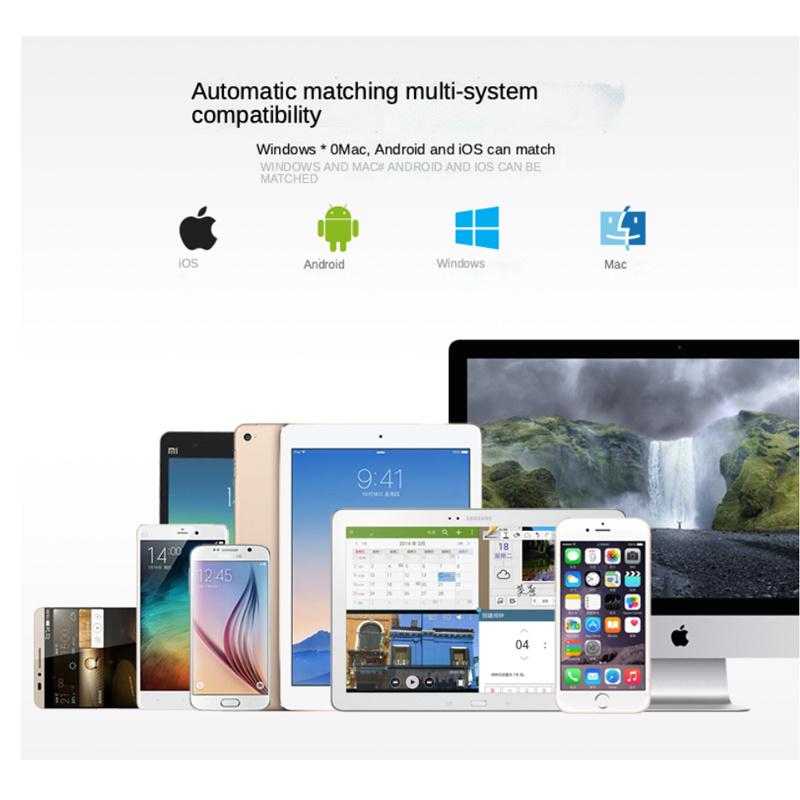 Mini Bluetooth-campati Folding Keyboard for ipad Phone Laptop Rechargeable Wireless Keyboard Ergonomic Foldable Keyboard