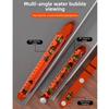 Heavy Duty Magnetic Pipeline Level Multi-Function with Clamp Magnetic Box Level Multi-Angle Bubble with Scale Bubble Level Ruler