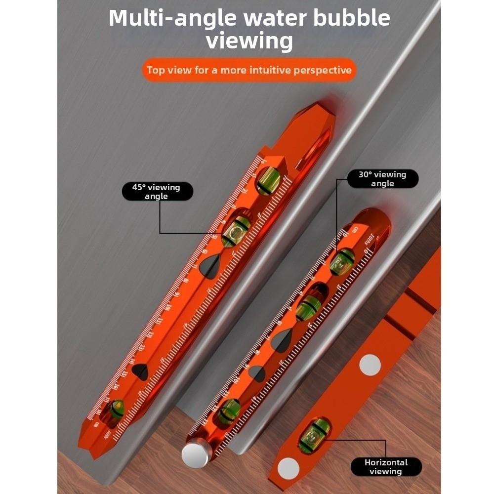 Heavy Duty Magnetic Pipeline Level Multi-Function with Clamp Magnetic Box Level Multi-Angle Bubble with Scale Bubble Level Ruler