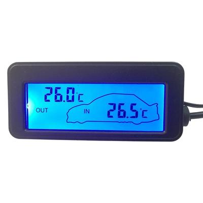 Termometru digital pentru mașină, termometru pentru mașină pentru interior, exterior, mașină, afișaj digital LCD, pentru interior, exterior, pentru camion SUV
