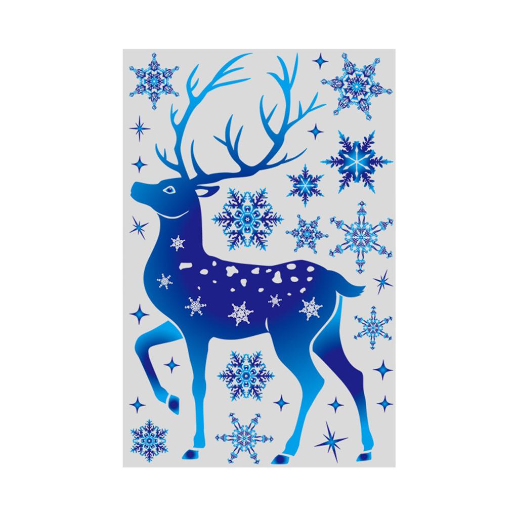 Christmas Snowflake Stickers Festival Xmas Holiday Home Dining Bar Farmhouse Living Room Bedroom Decoration Art