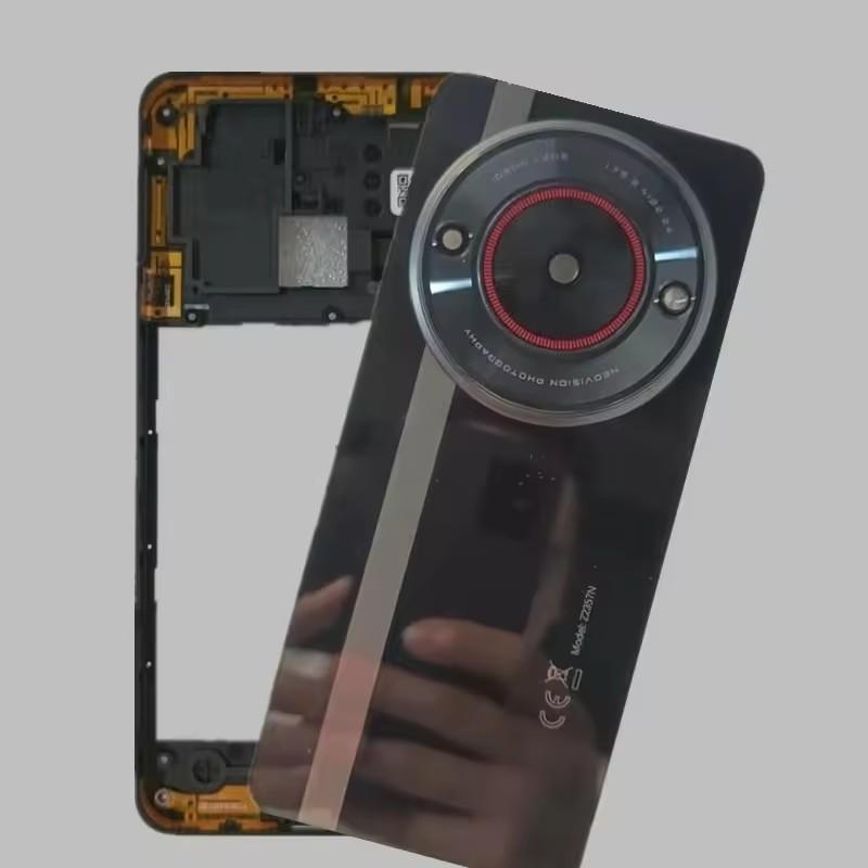 Full Housing For ZTE Nubia Focus 5G Z2357N Middle Frame Glass Battery Back Cover Rear Door with Camera Lens