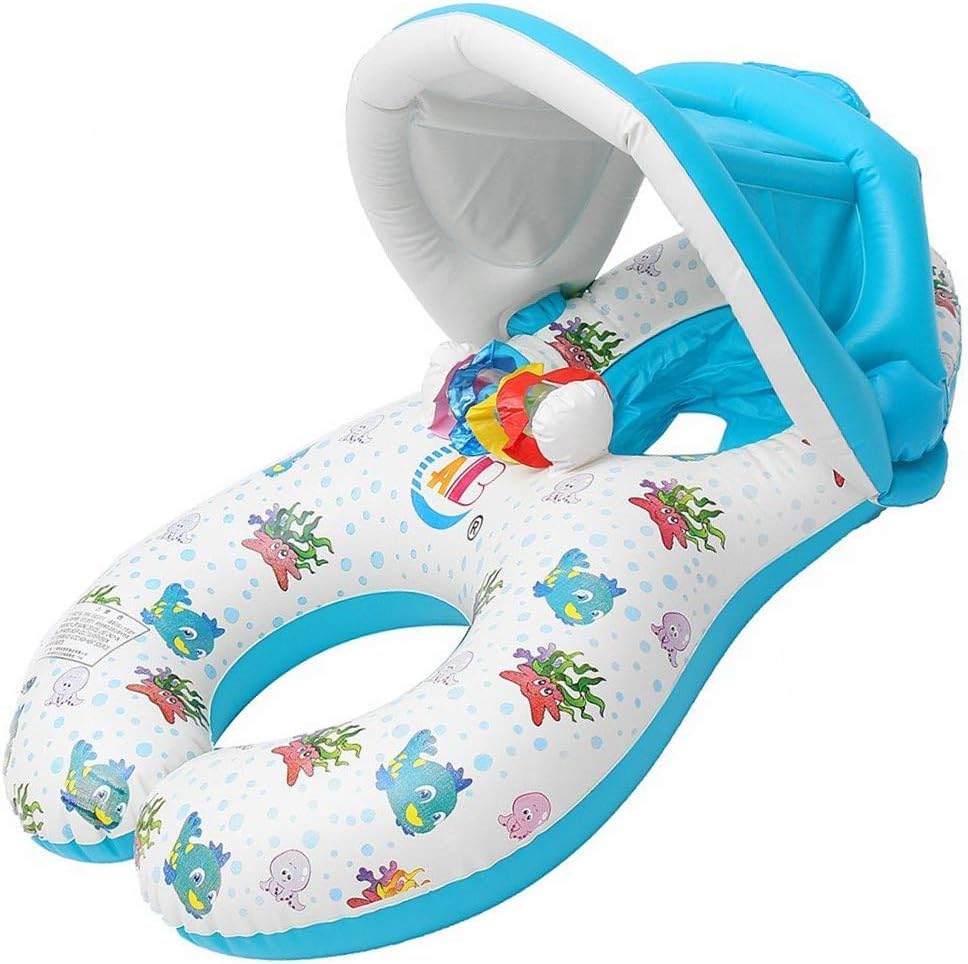 

Parent and child swim ring for for 2 foot baby water swim ocean float children, people, holder, float, adult, play, swimming, children s pool, ring,