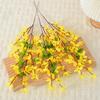 Yellow Silk Forsythia Stems Artificial Forsythia Branches Fake Winter Jasmine Long Stem Spring Floral for Wreaths Home Decor