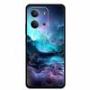 Case For Xiaomi Redmi 15C 5G European Colorful Flower Black Soft Silicone TPU Phone Case For Redmi 15C 4G Shell ProtectionBumper