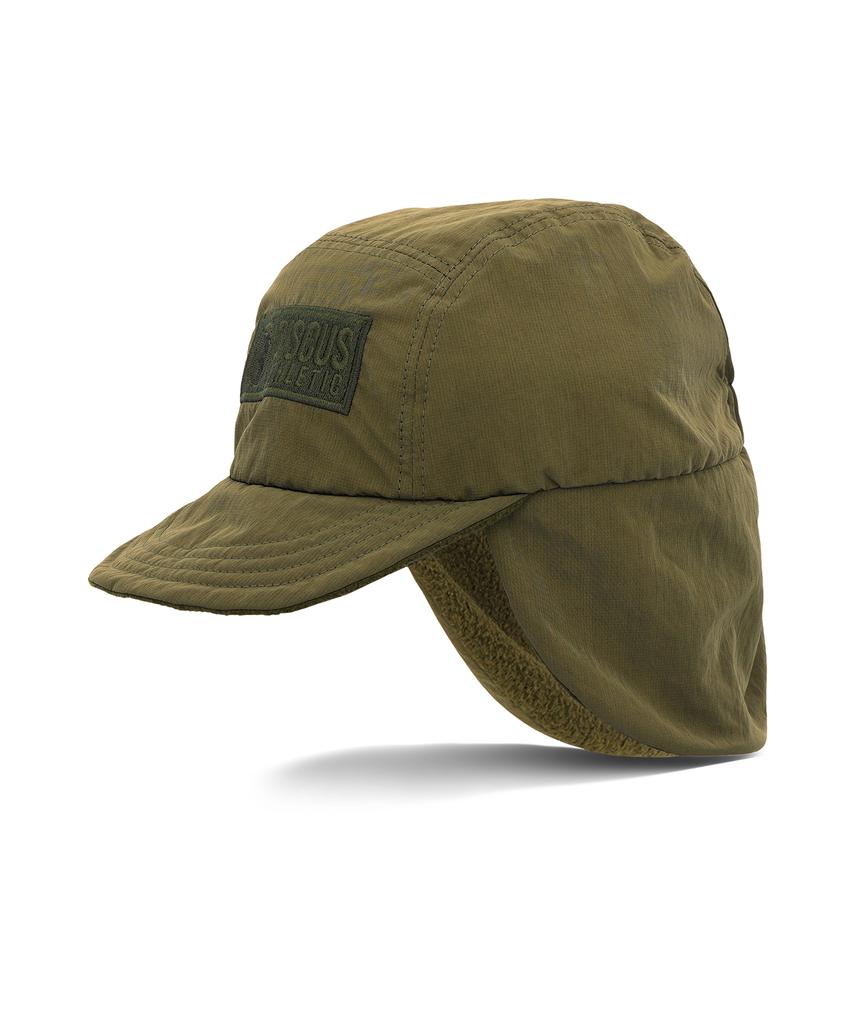 DISCUS ATHLETIC Logo Fleece Ear Flap Cap Khaki