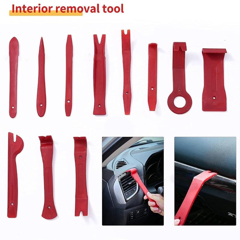 Car Audio Disassembly Panel Trim Removal Tool Kit Door Clip Interior Trim Tools Auto Radio Removal Pry Tool 5/16/19Pcs