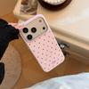 Dopamine Polka Dot Apple 17 Pro Phone Case, IPhone 16 Drop Protection, 15 Personalized Color Blocking, 14 Soft, 13 Compatible Apple Phone Case