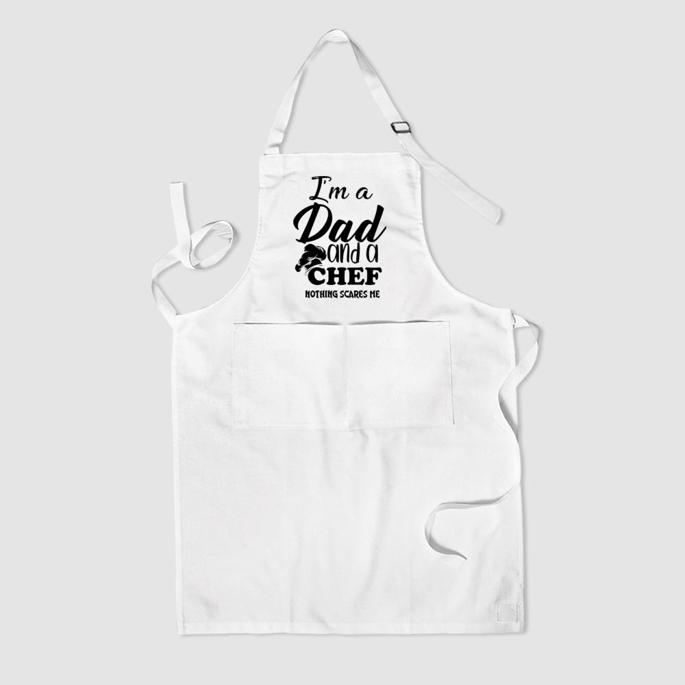 I'm Dad and Chef Nother Scare Me Father Apron Funny Kitchen Apron BBQ Funny Gift Father's Day Gifts Barbeque Grill Aprons