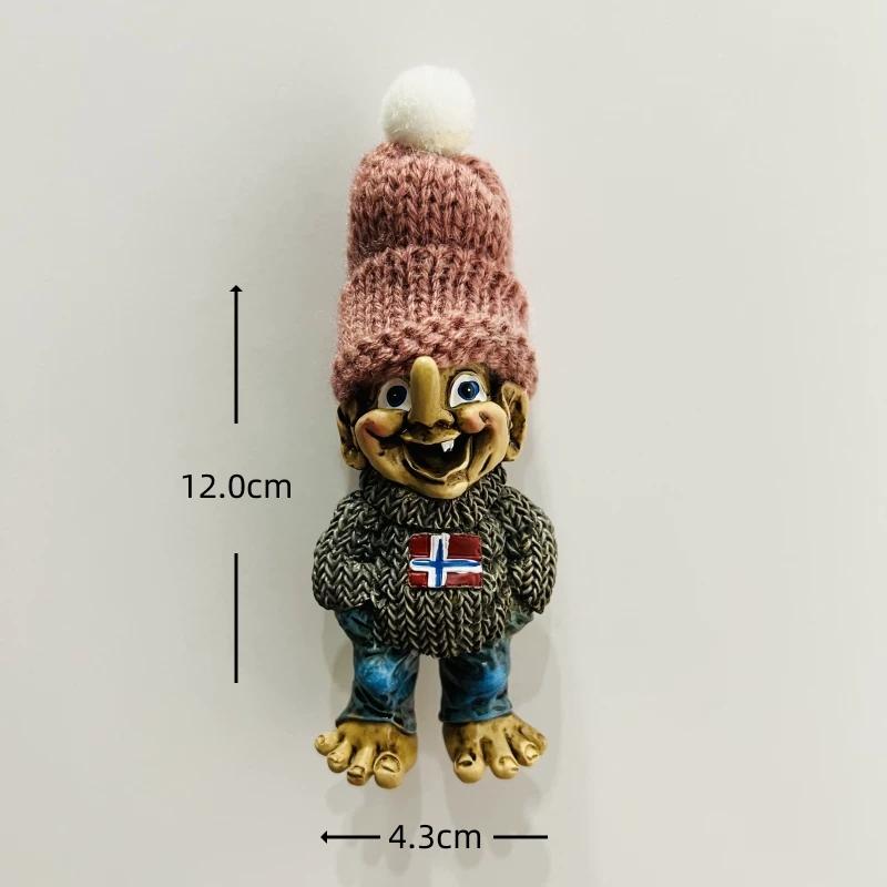 Norwegen Oslo Bergen Harz Kühlschrankmagnet Aufkleber Reise Souvenir Geschenk Landschaft Kühlschrankmagnet Haus Küche Dekoration