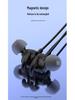 M101S Bluetooth Neckband Earphones with Long Battery, TF Card Support, Karaoke, and Back-In Ear Design.