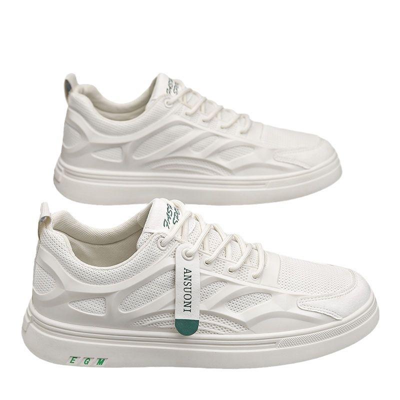 Spring and Summer 2025 New Breathable Mesh Men's Shoes Sports Board Shoes Youth Trend Versatile Lightweight Wear-resistant Casual Shoes