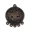 Accessoires Pièces Connecteur Boucle d'Oreille Rond Multi-Trous Fournitures de Bijoux de Mariage ZA044