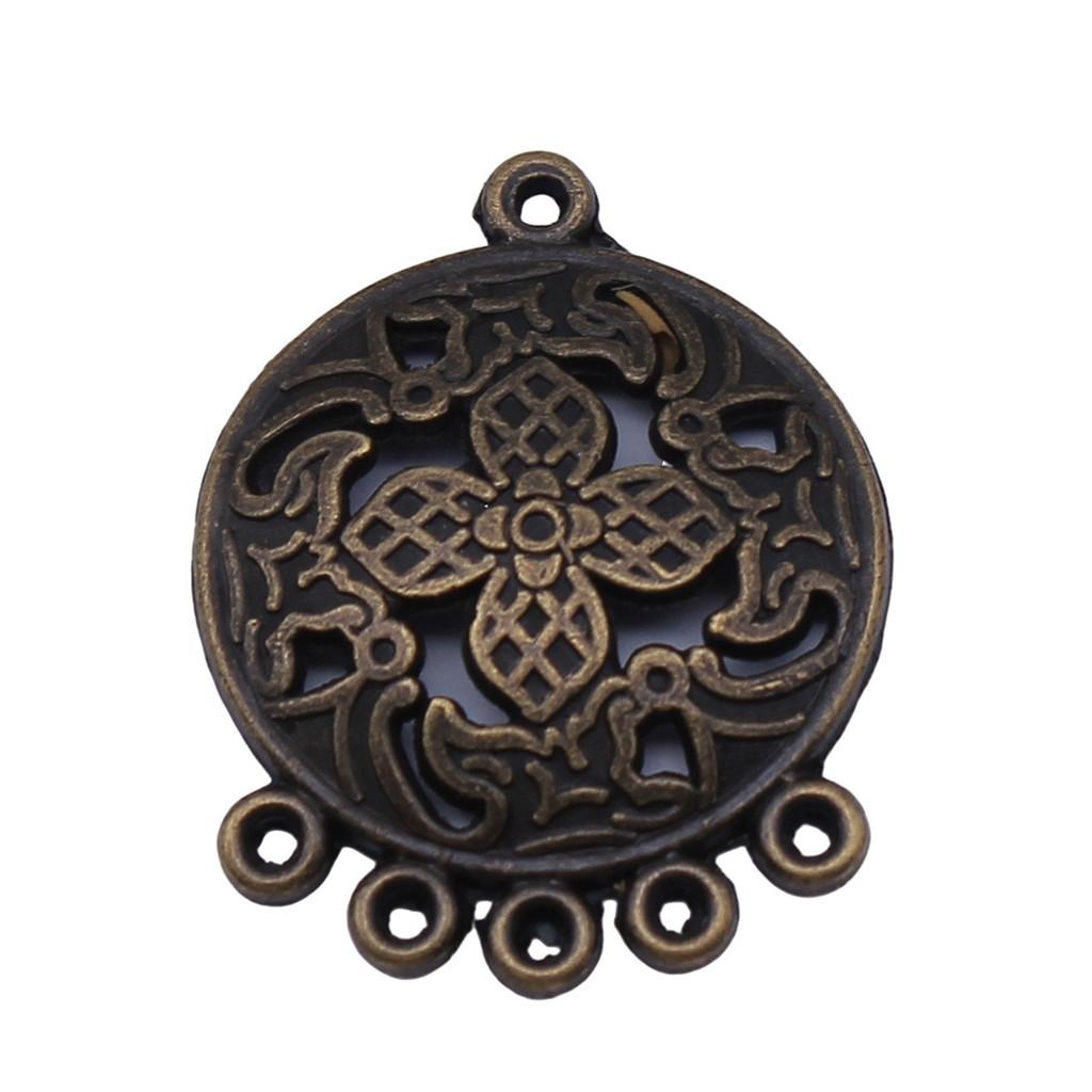 Accessoires Pièces Connecteur Boucle d'Oreille Rond Multi-Trous Fournitures de Bijoux de Mariage ZA044