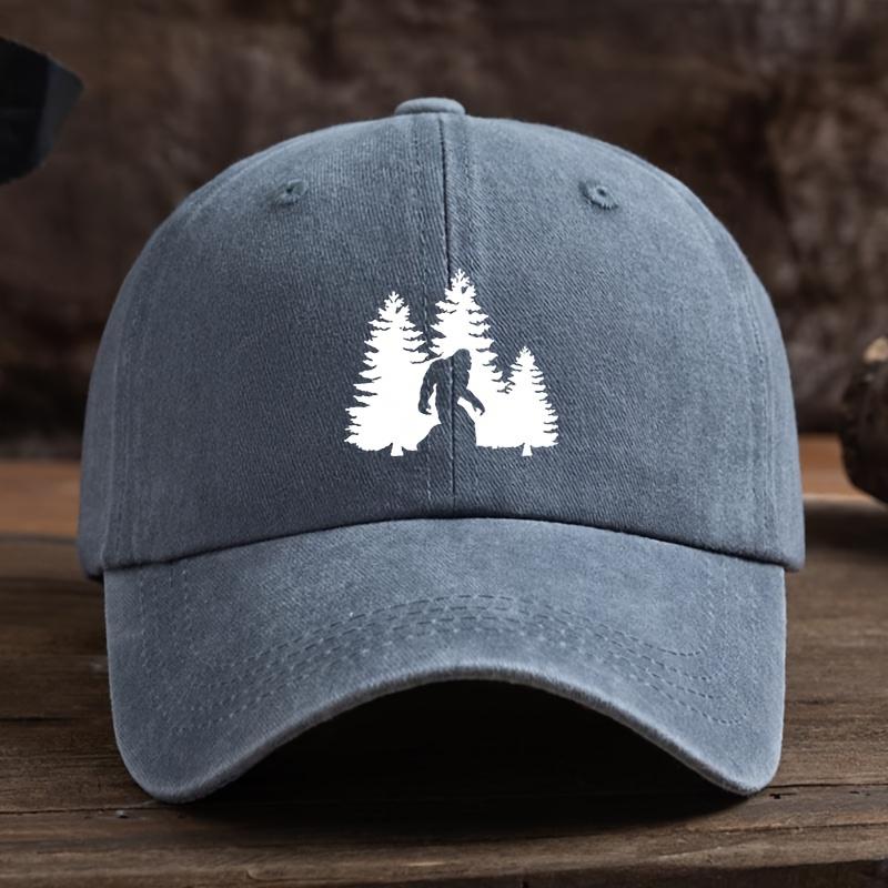 Gorilla print baseball cap, unisex outdoor hat, fashionable and versatile duckbill cap trend