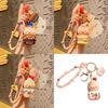Cute Piggy Cartoon Keychain Adorable Silicone Accessory For Cars And Bags
