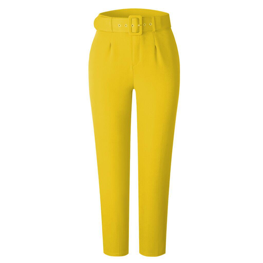 Women's High Waist Slimming Suit Pants - European & American Fashion for Spring/Summer and Autumn