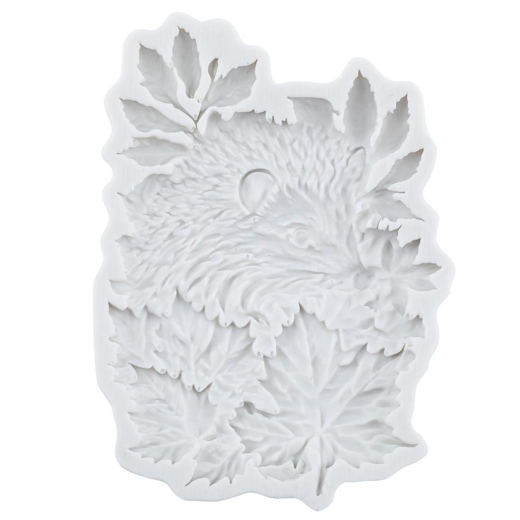 Hedgehog Silicone Molds Maple Leaf Fondant Mold Cake Decorating Tools Cupcake Topper Candy Chocolate Gumpaste Mold