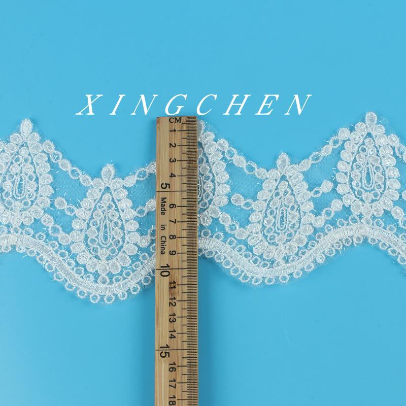 

Автомобильное костяное кружево пайетки ширина 12 см свадебные украшения свадебное платье фата часы украшения одежда украшения аксессуары White/Mao Mao rope (width 12CM)