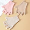 Open-finger Gloves Half-Finger Men's and Women's Winter Fleece Lined Touchscreen Anti-Freeze Gloves for Driving and Cycling