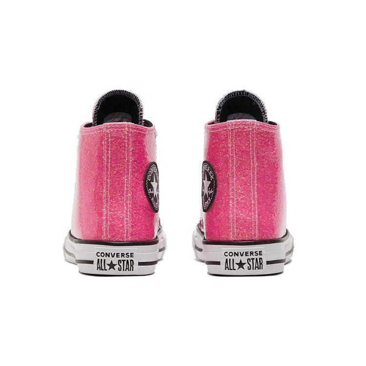 Converse Chuck Taylor All Star High Top Kids Canvas Shoes Fuchsia Teenagers 672098C