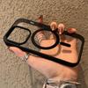 Fargeramme, klart akrylmagnetisk telefondeksel til iPhone 16 Pro Max, 15 14 Pro 11 13 12 11, for Magsafe, støtsikker linsebeskyttelse, gjennomsiktig TPU-deksel