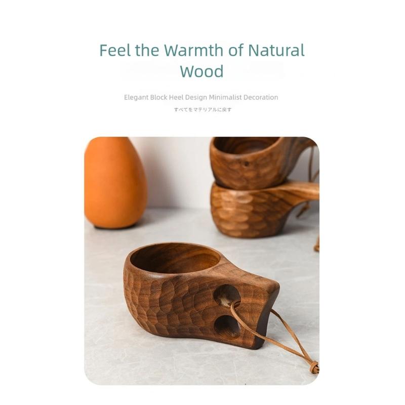 Kaffeelöffel aus Naturholz/Kaffeebrühbecher mit präziser Messung für gleichmäßiges Brühen und natürliche Holzmaserung