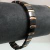 Rose Gold Color Steel White/Black Ceramic Chain Link Bracelet for Men Women Bio Germanium Magnetic Wristband Femme Jewelry