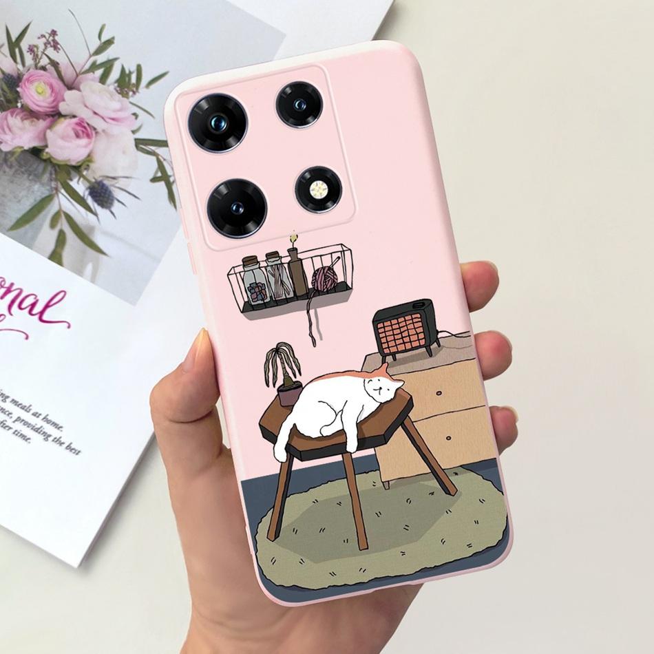 Fashion Moon Pattern Case For Infinix Note 30 Pro 30i 30 2023 Candy Color Soft Silicon Bumper For Infinix Note30 30Pro Note30i