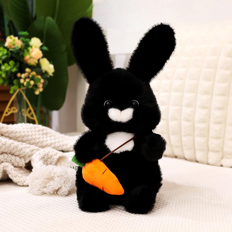 Cute Sitting Position Radish Rabbit Doll Plush Toy Cute Little Rabbit Doll Girls Holiday Gift Rag Doll