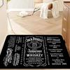 Tappeto da corridoio lavabile antiscivolo con motivo Jack-Daniels Whisky Tappeto per area divani e poltrone del soggiorno Tappetino per ingresso cucina Tappeto da area