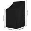 Protective cover for chairs 65_x_65_x_120cm, Black