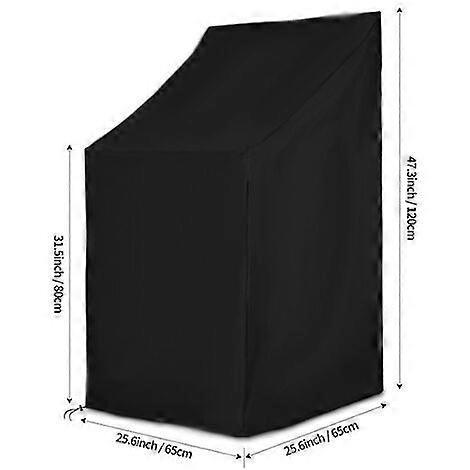 Protective cover for chairs 65_x_65_x_120cm, Black
