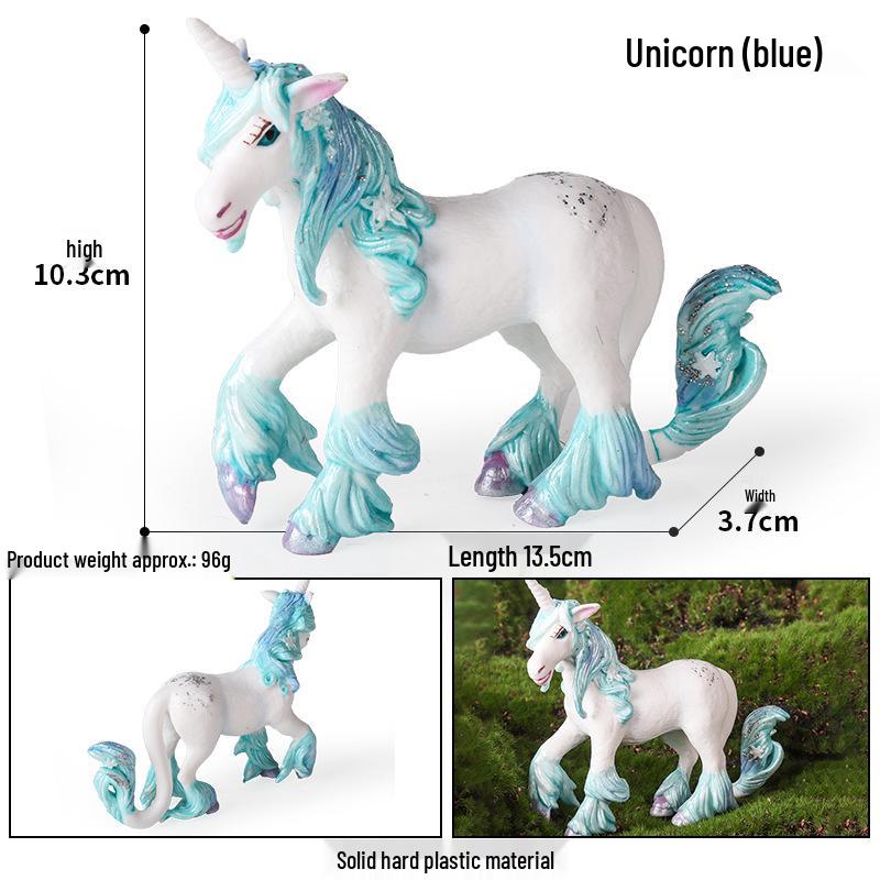 European Mythical Pegasus Unicorn Toy Model: Elf, Mythical Creature, Magic Beast 