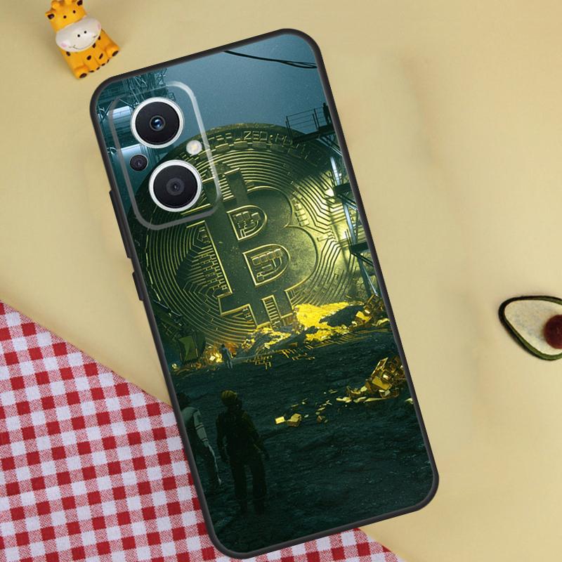 Bitcoin Phone Case For OPPO Reno 12 12F 13 13F 11 8T 7 8 10 Pro OPPO Find X8 X6 Pro X3 X5 Lite Cover