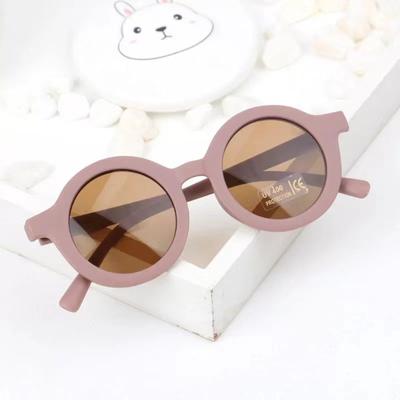 New UV400 Children's Sunglasses Parent-child Frosted Trendy Decorative Runway Shades Soft Frame Anti-Glare Sun Glasses for 1-8 Y