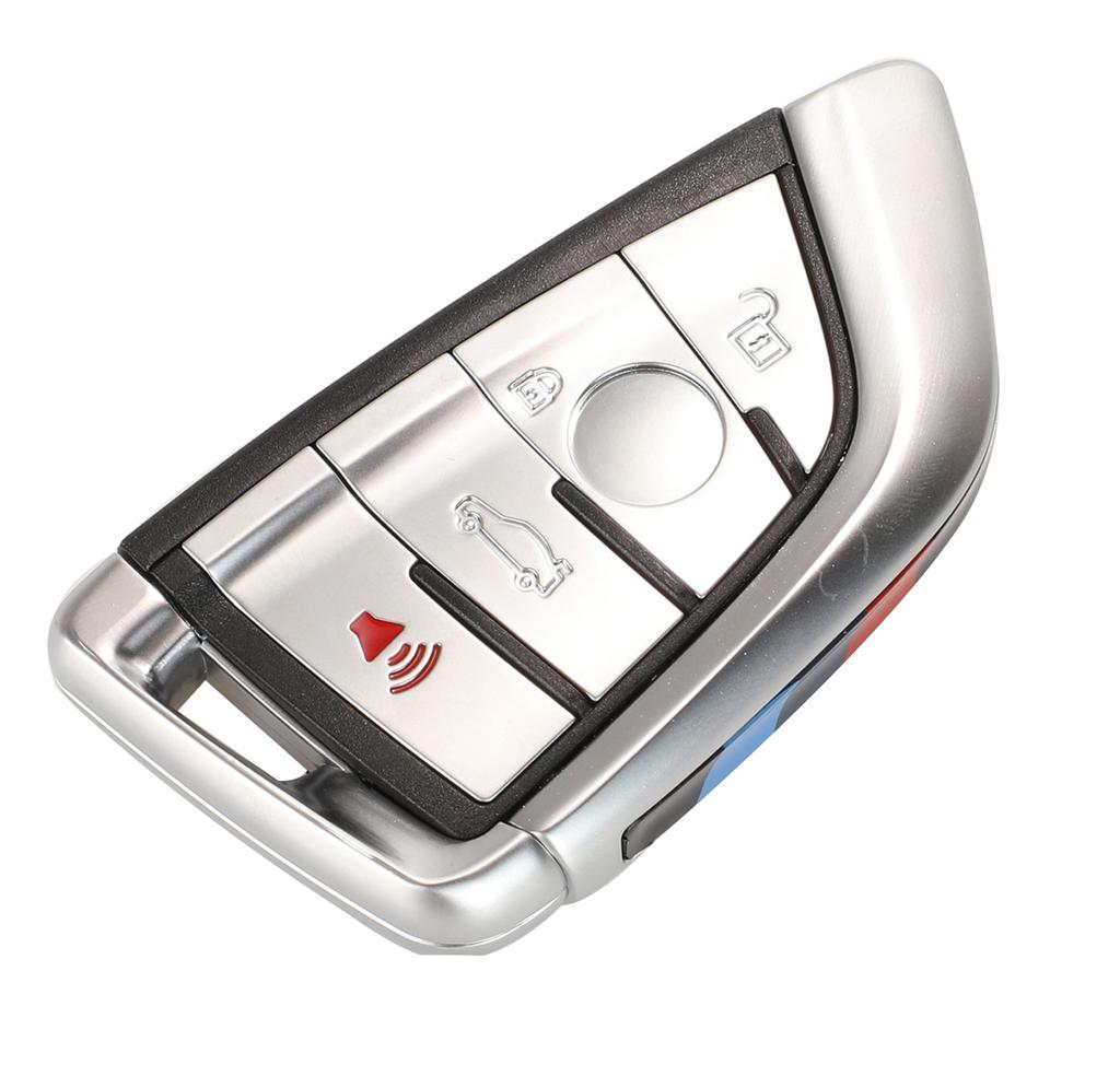 Jingyuqin 3/4 Tasten Fernbedienung Autoschlüssel Keyless Entry Fob Für BMW F CAS4 5 7 Serie X5 X6 2014 2015 2016 Mit Einsteckschlüssel
