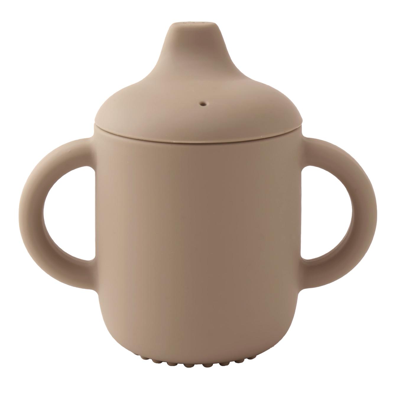 

Color Kids 1 шт. Силиконовая тренировочная чашка для малышей с двойной ручкой, бутылочка для питья для младенцев, без BPA, товары для обучения малышей