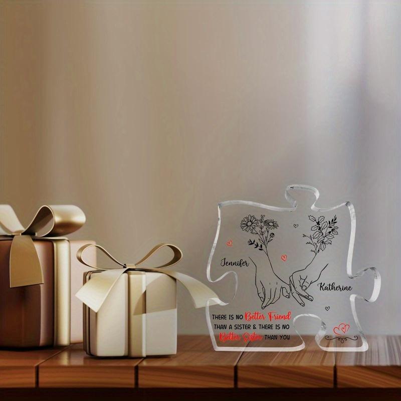 "There Is No Better Friend" Custom Plaque - Personalized Bestie Gift for Sisters & Friends