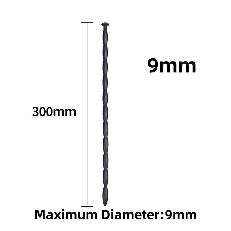 Urethral Dilator Plug Soft Flexible Silicone Wave Texture Male Urethral Stimulation Stick