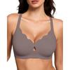Women Sexy Leopard Print Wireless Plus Size Comfortable Push Up Bra