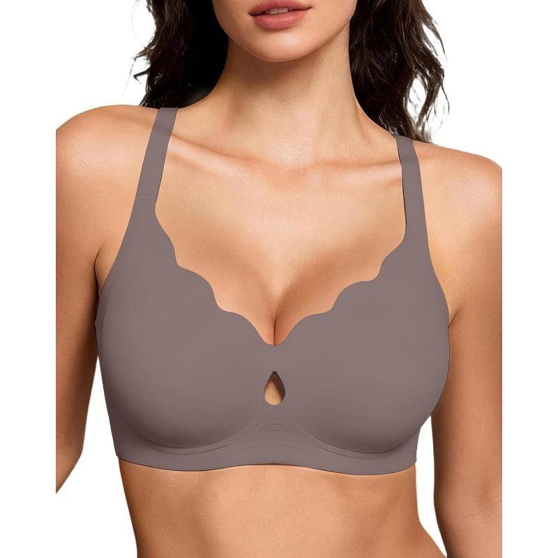 Women Sexy Leopard Print Wireless Plus Size Comfortable Push Up Bra