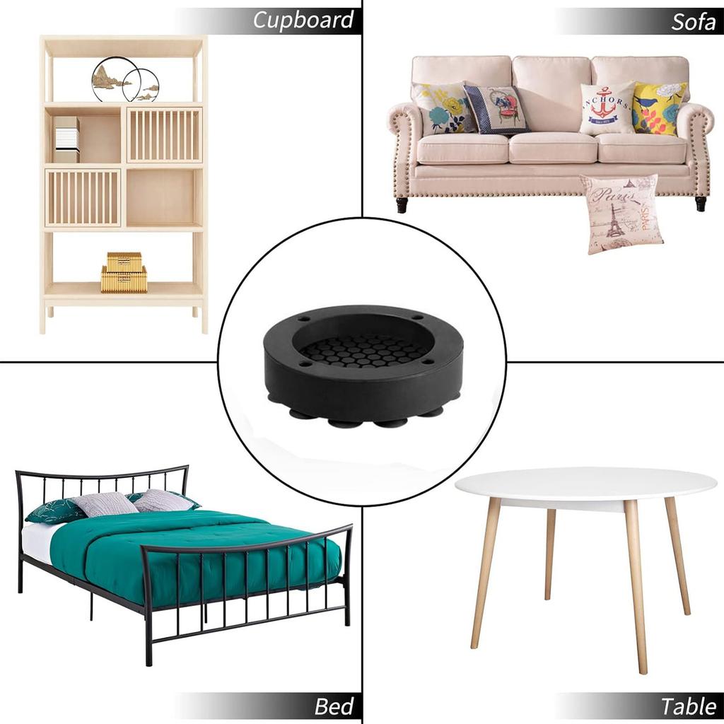 4 STÜCK Silikon Möbelhöhenversteller Silikon Möbelerhöhungen Silikonmaterial Geeignet für Haushaltsgeräte