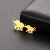 5pcs/lot Charms for Jewelry Making Stainless Steel Lotus Tulip Bicycle Elephant Pendant DIY Accessories for Bracelet Necklace