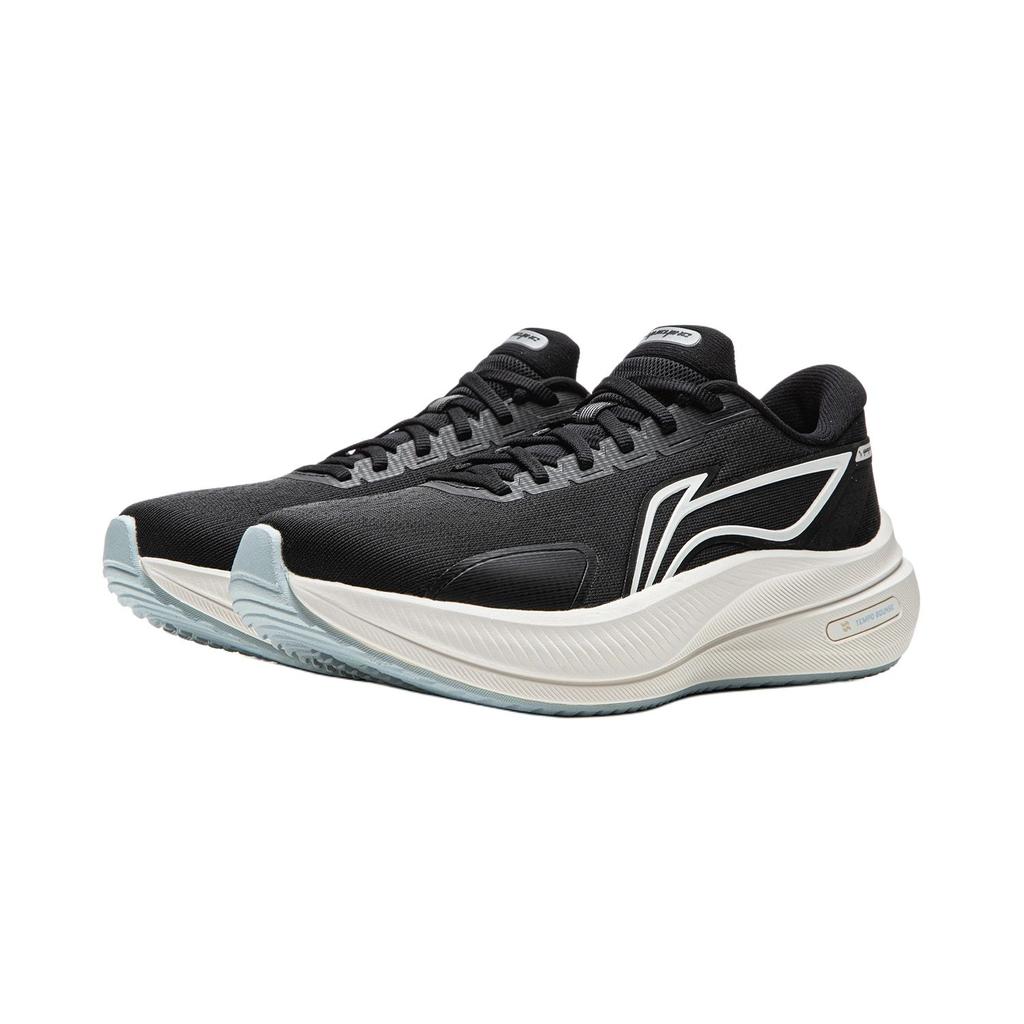 Li Ning Yue Ying 5 Comfortable TPU Textile Shock Absorption Rebound Low Top Running Shoes Women Sneaker Black ARHW004-13